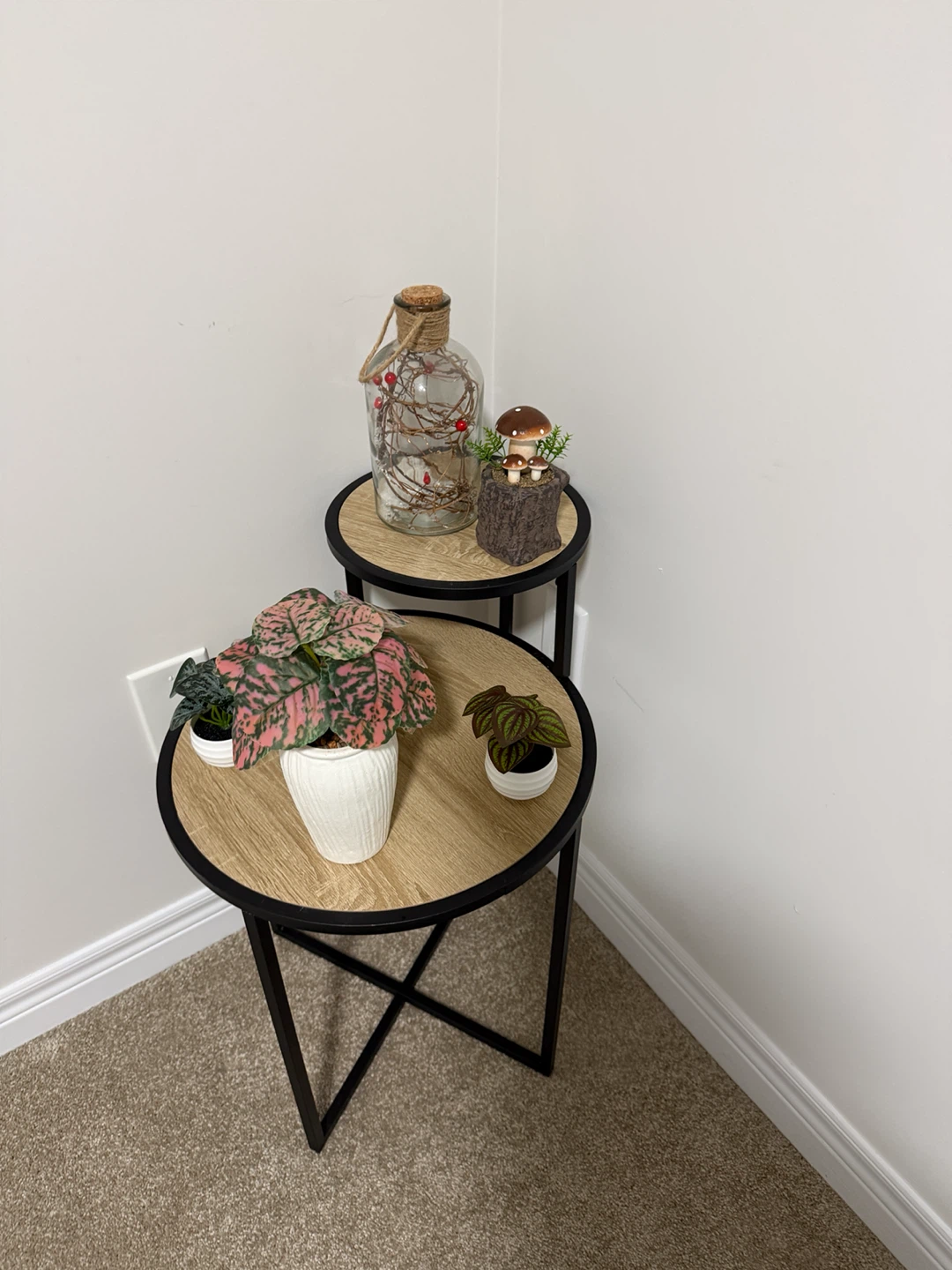 Two-tier round accent side tables - photo 3
