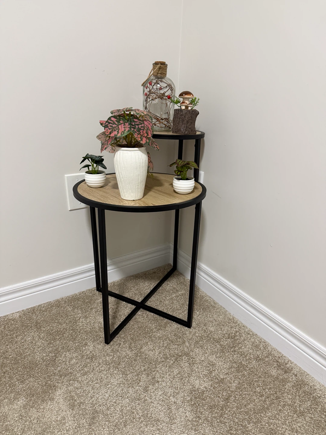 Two-tier round accent side tables - photo 4