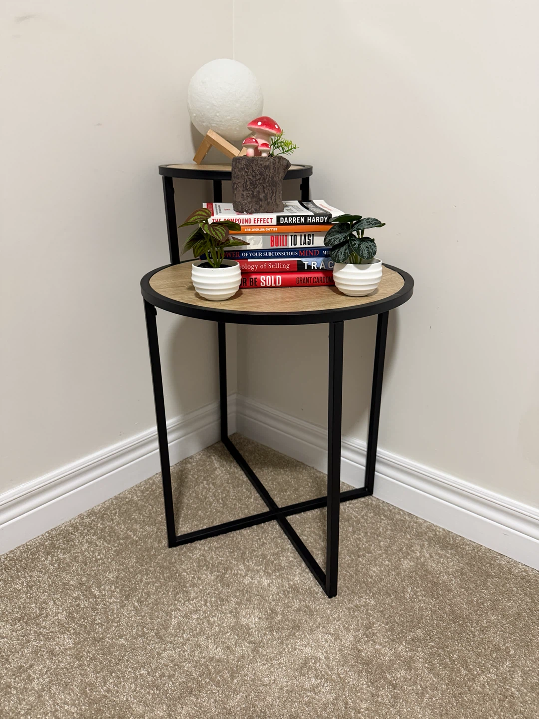 Two-tier round accent side tables - photo 5
