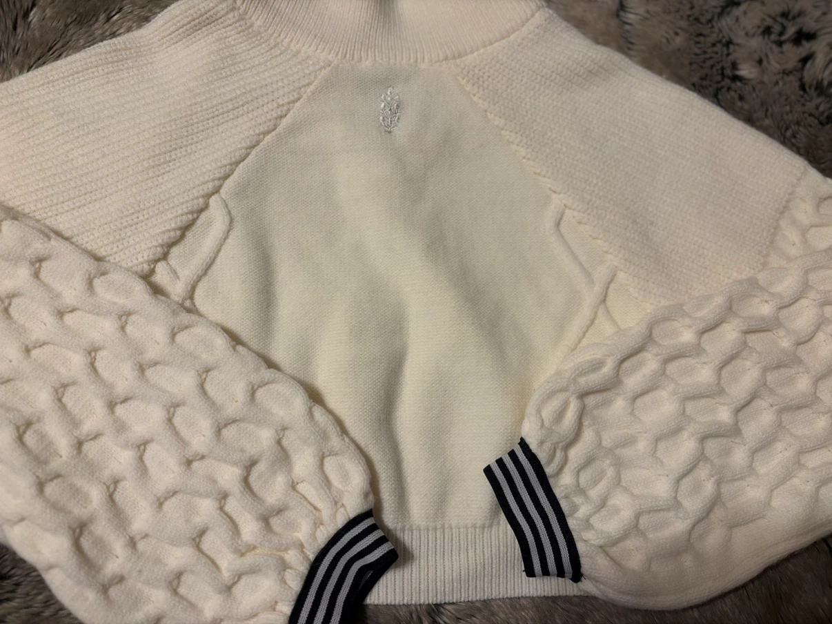 Free People Off-White Textured Sweater - photo 3