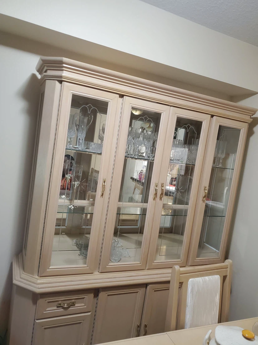 Dining Room Hutch and Table Set OBO
