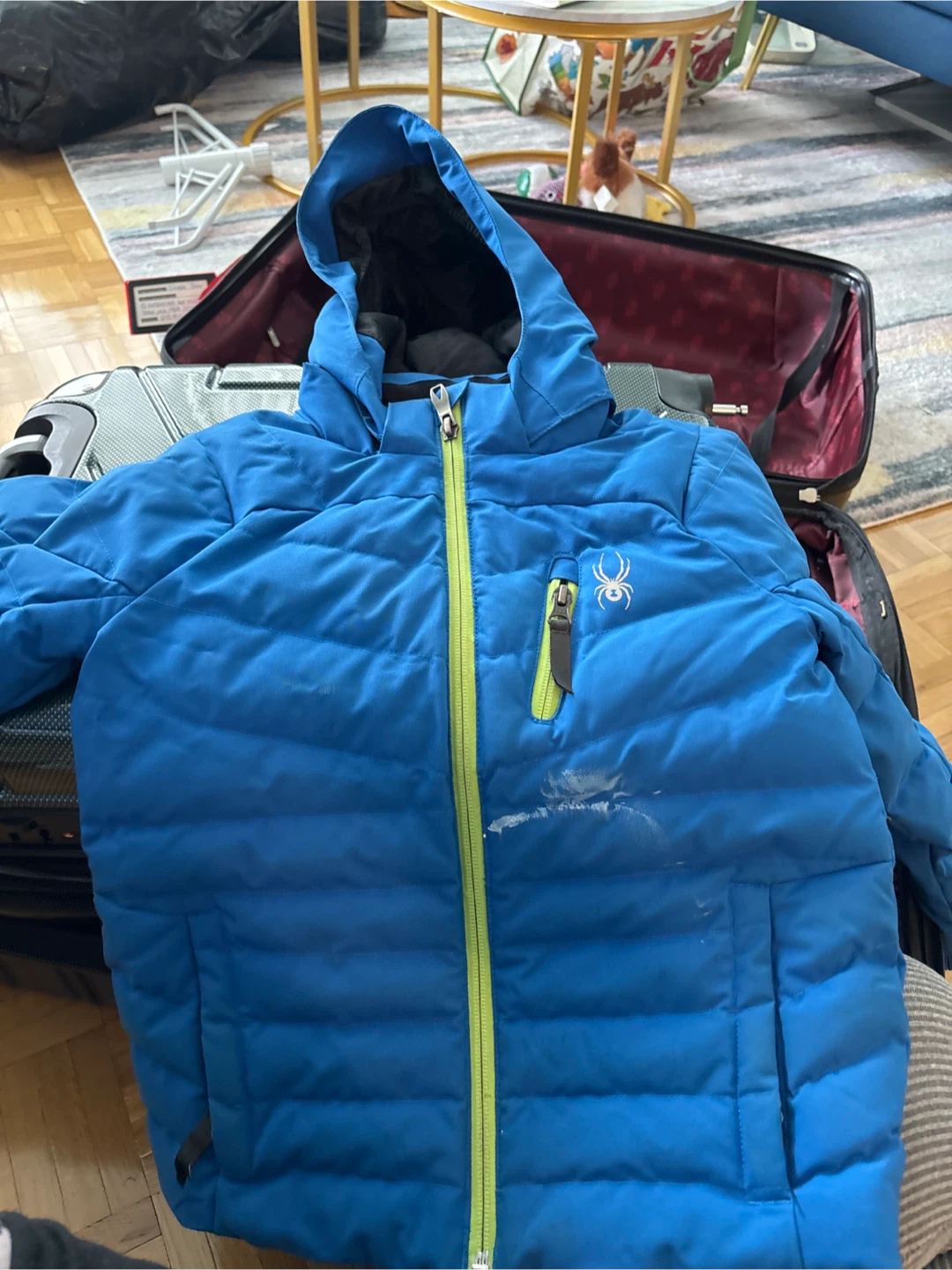 Spyder Blue Insulated Winter Jacket - Size 4