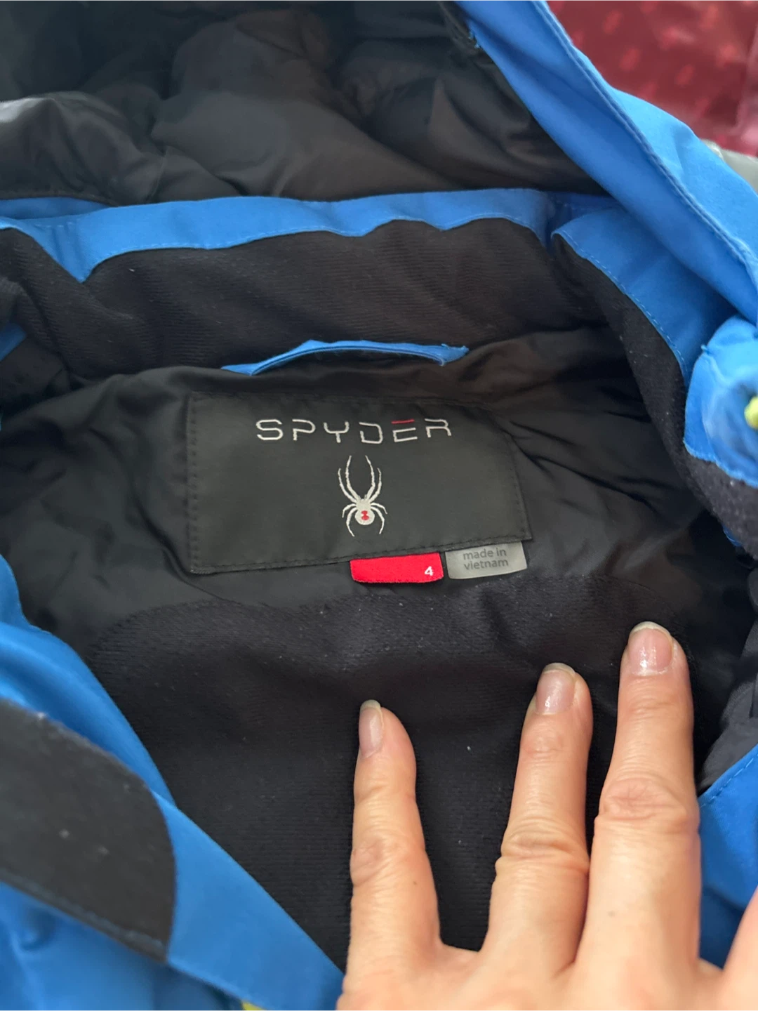 Spyder Blue Insulated Winter Jacket - Size 4 - photo 2