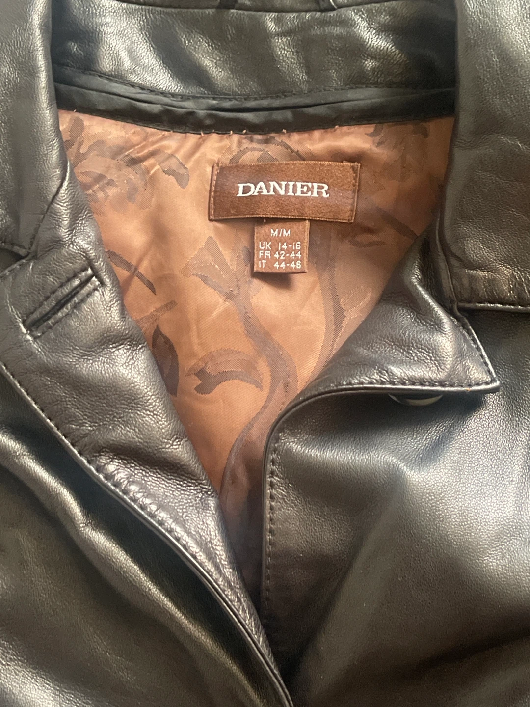 Danier Black Leather Coat
