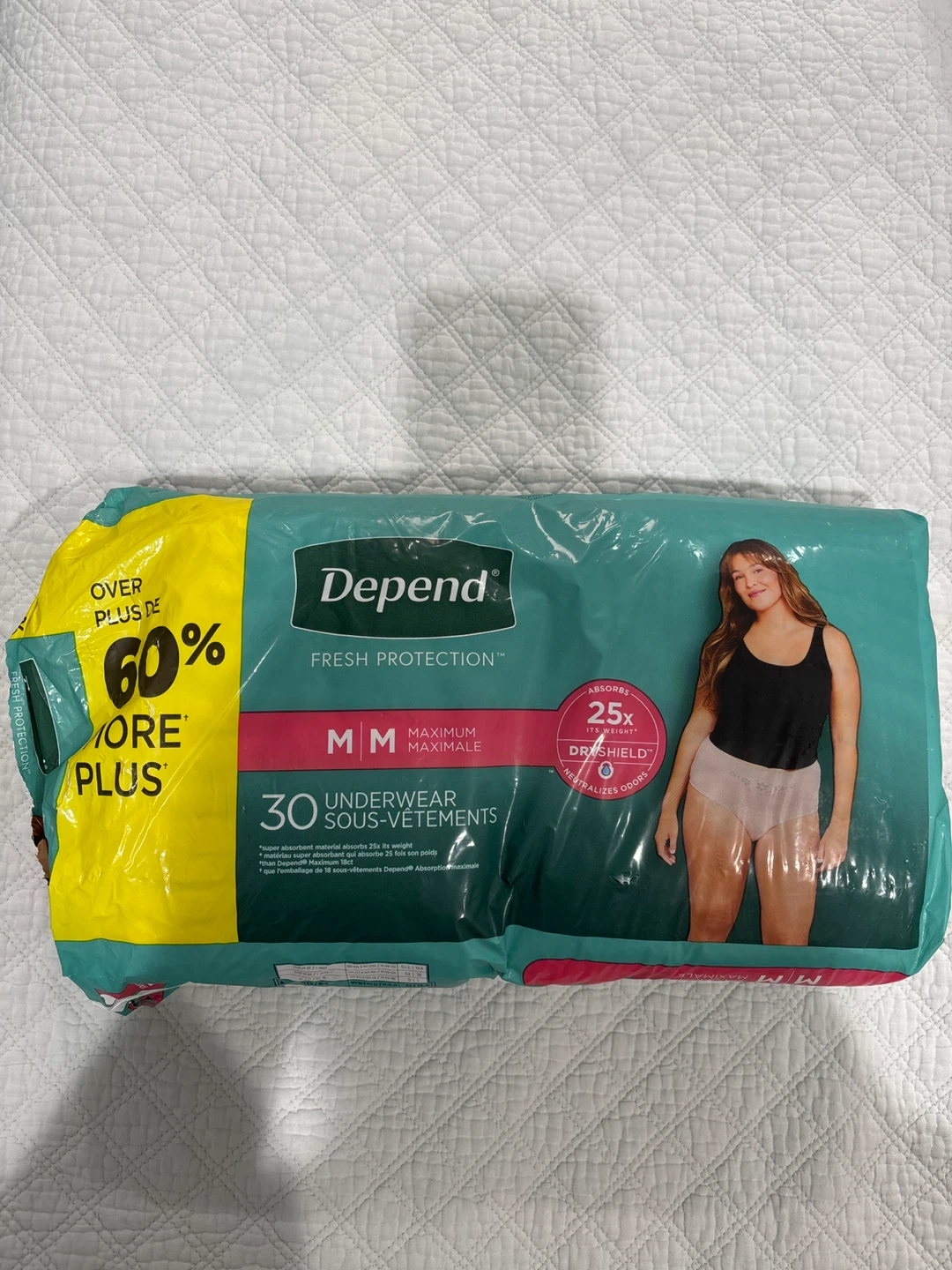 Depend Fresh Protection Underwear Size M