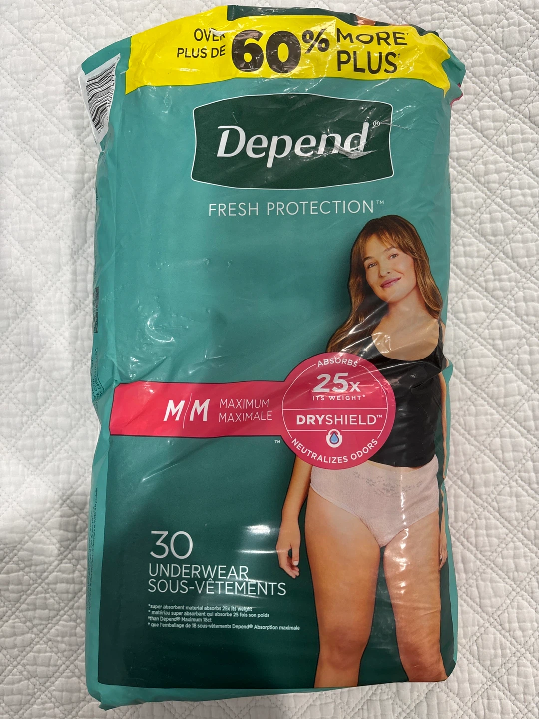 Depend Fresh Protection Underwear Size M - photo 3