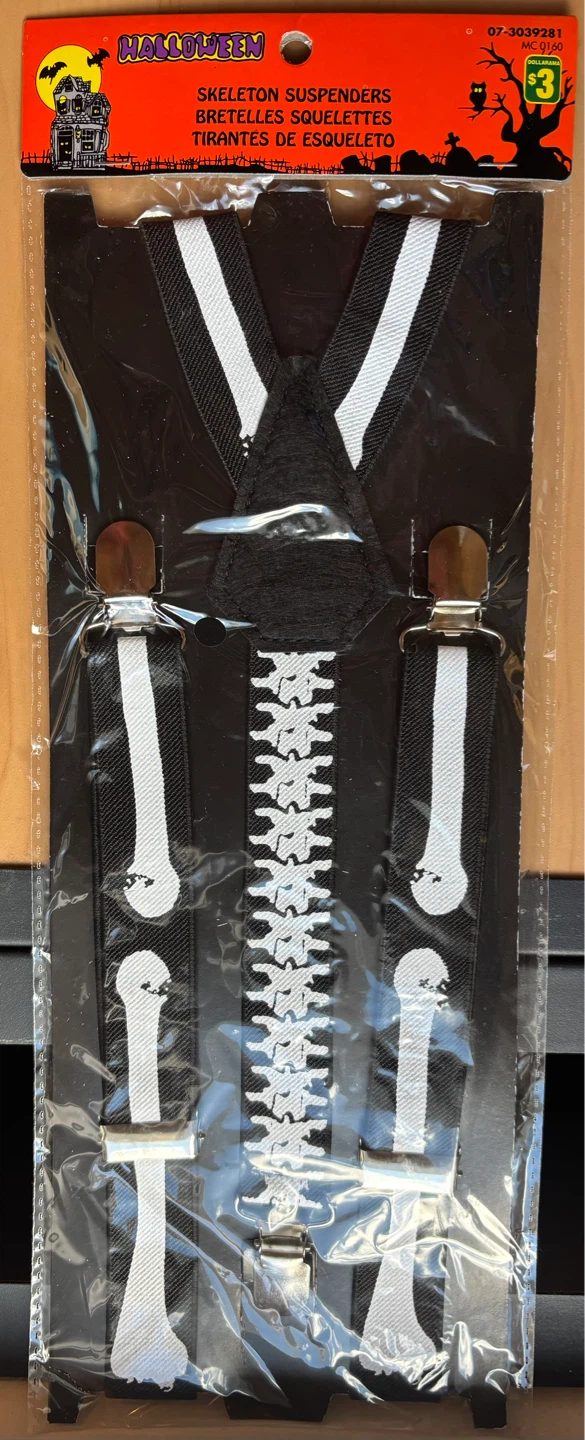 Halloween Skeleton Suspenders