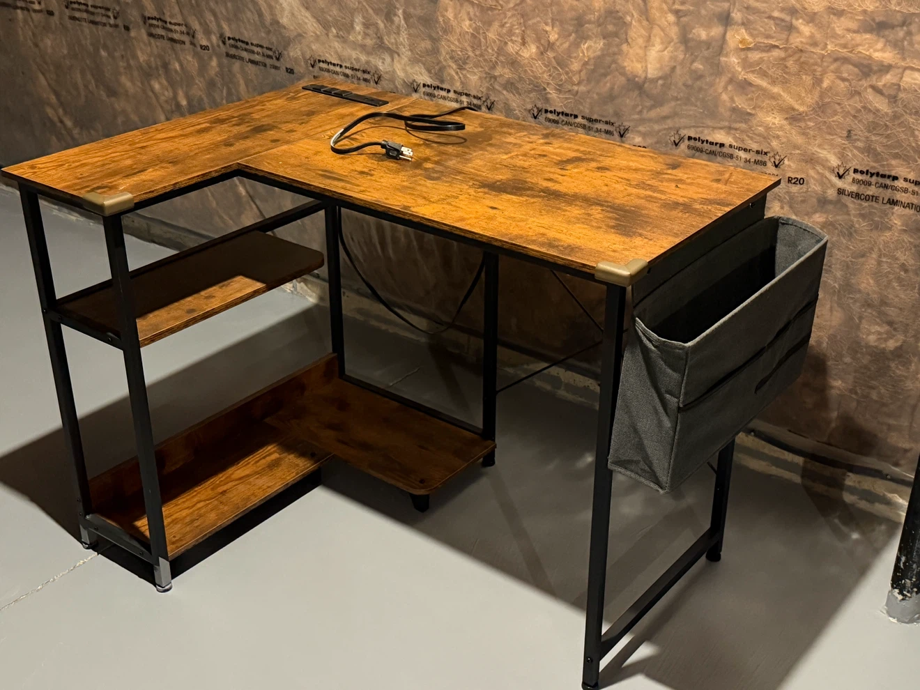 L-Shaped office Desk with Side Storage - photo 2