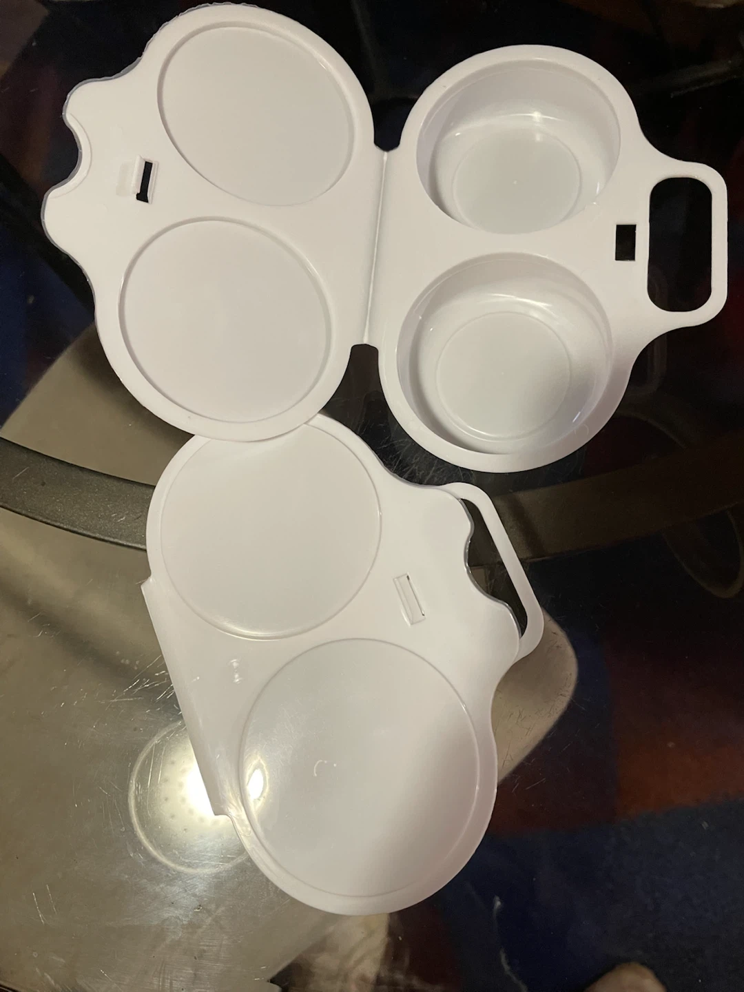 NEW White Plastic Egg Cooker