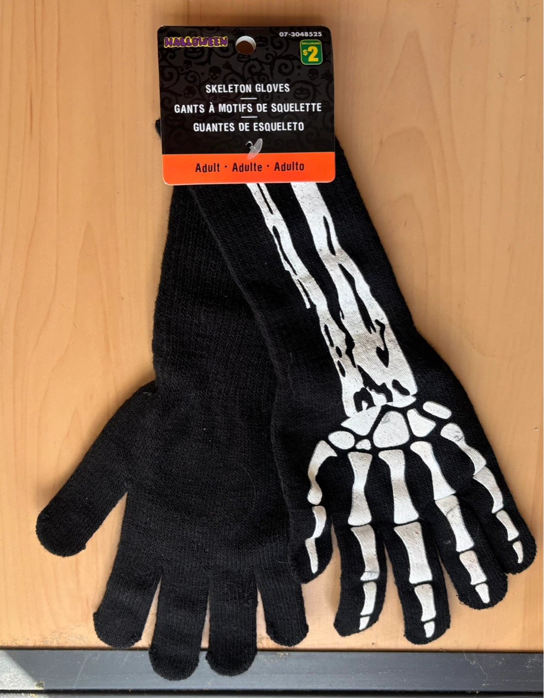 Adult Skeleton Halloween Gloves