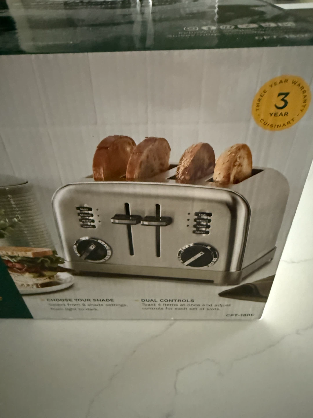 Cuisinart 4-Slice Classic Metal Toaster - CPT-180C