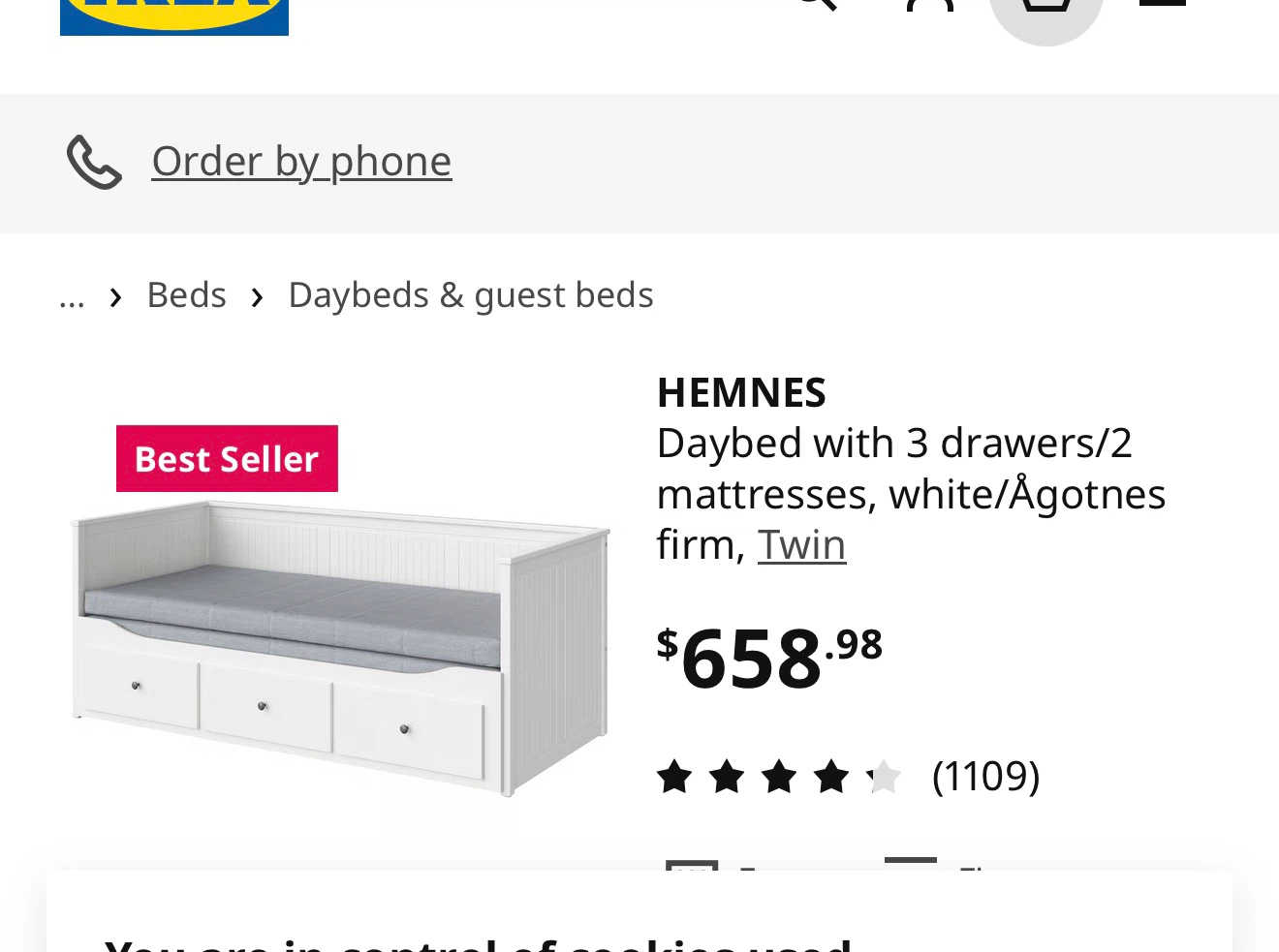 ♡ IKEA hemnes bed, great condition + mattresses ♡ - photo 2