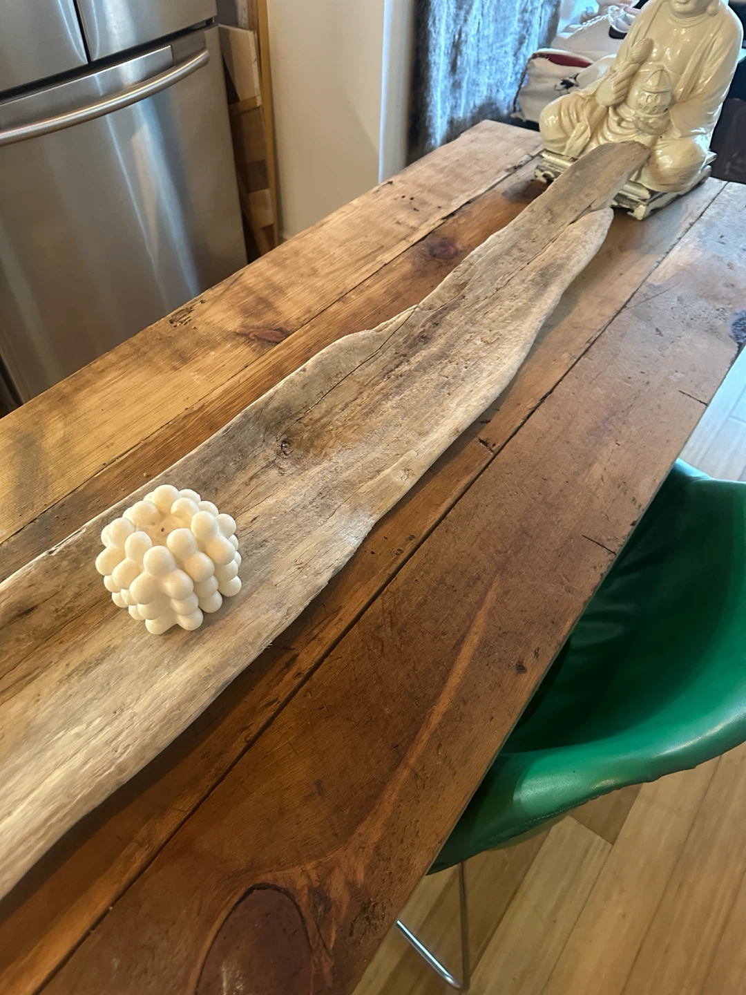 LONG VINTAGE DRIFTWOOD TABLE TOP DECOR ACCENT TRAY - photo 4
