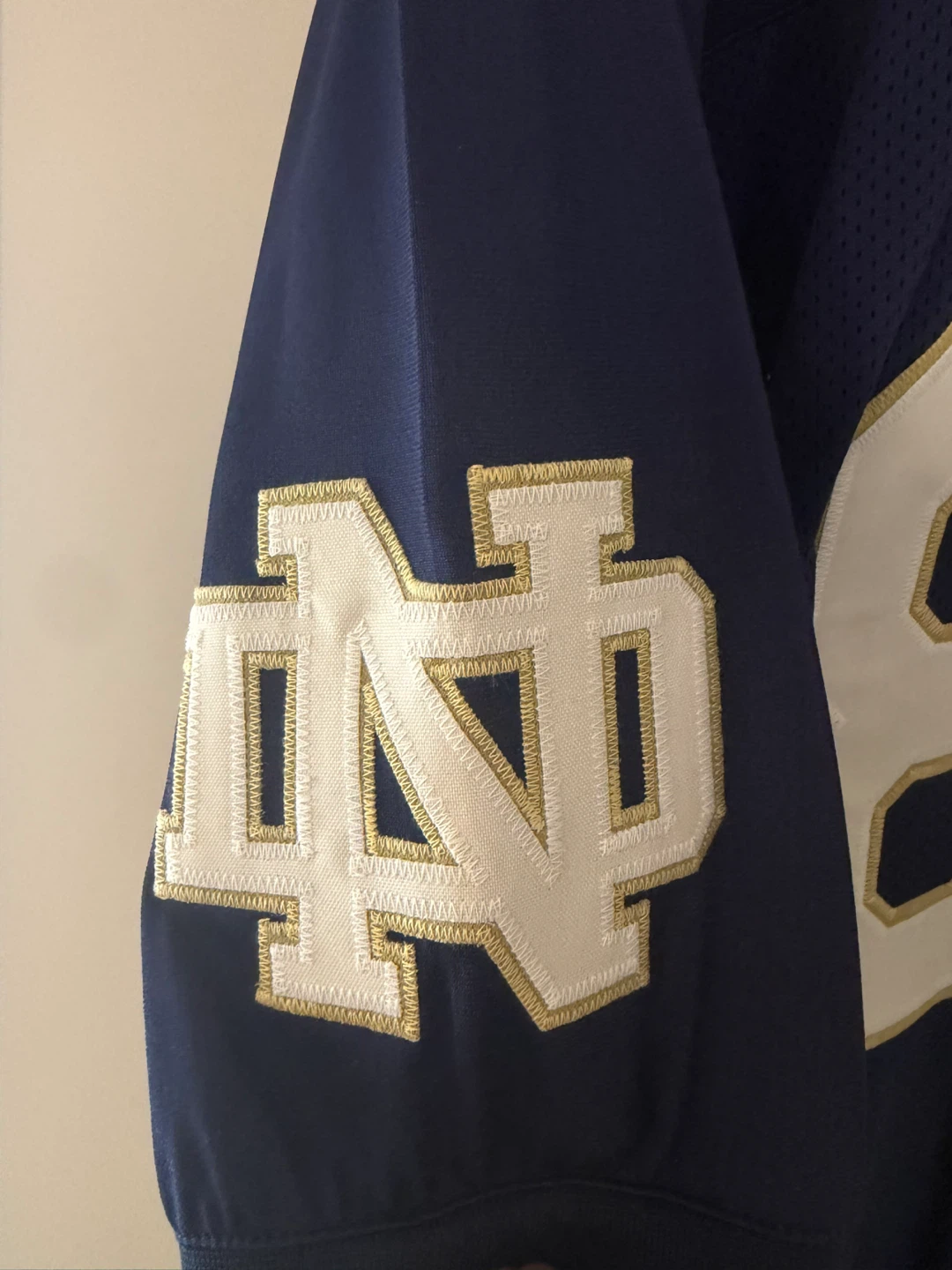 Tim Brown Signed Notre Dame Fighting Irish Career Stat Jersey - photo 3