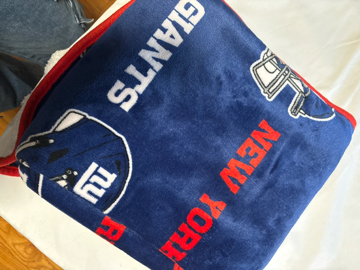 New York Giants Fleece Throw Blanket - photo 3