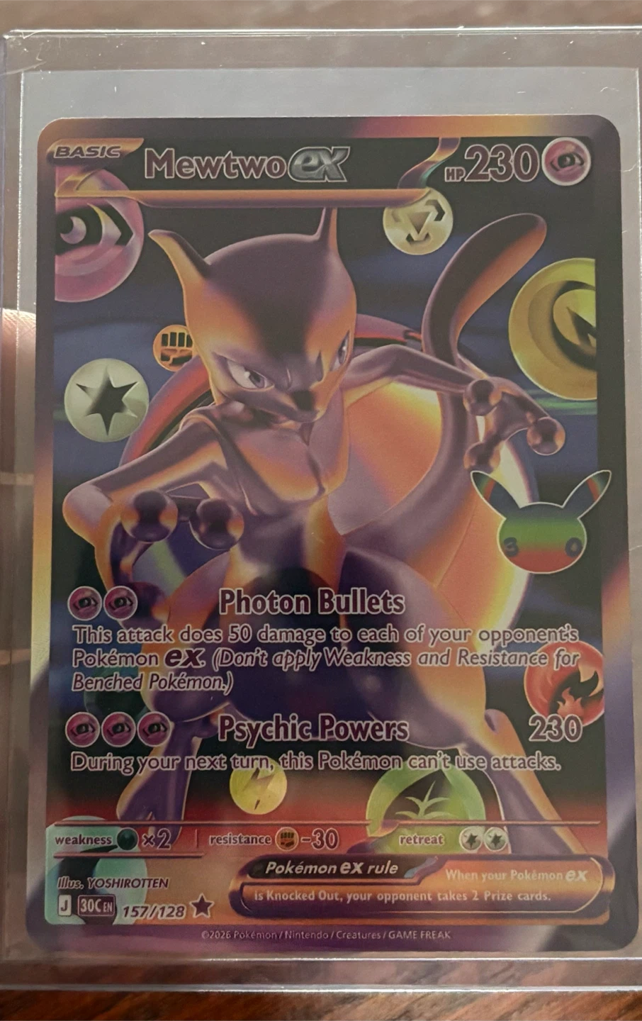 Pokemon Mewtwo ex futuristic rare