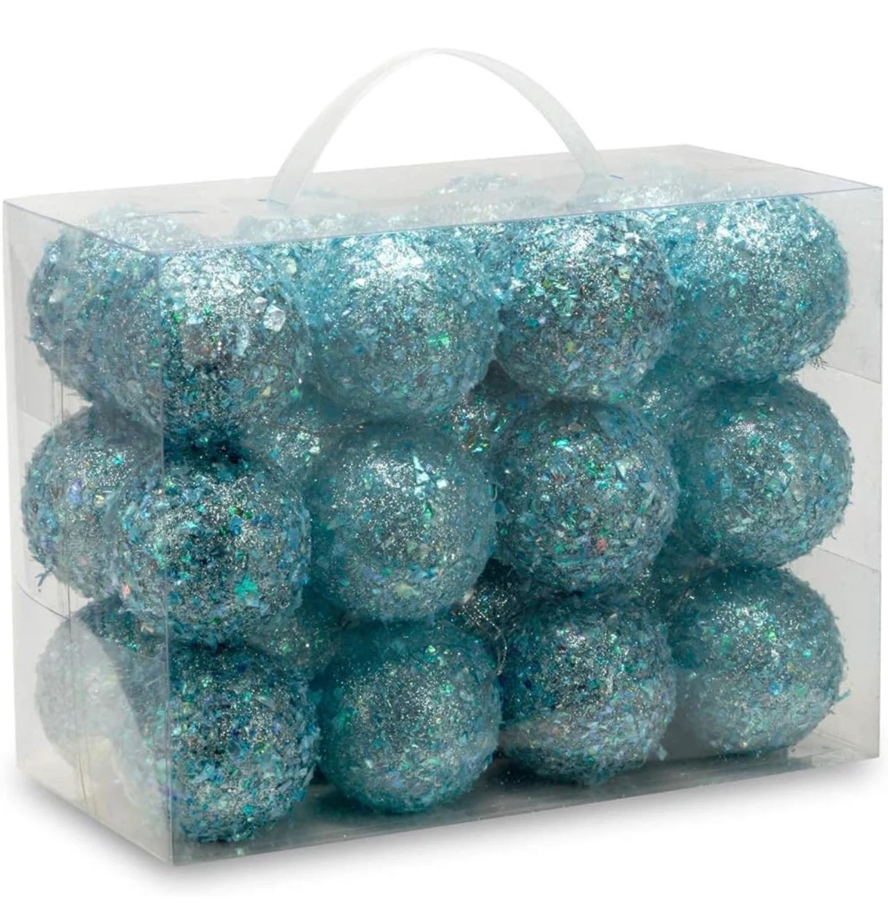 24ct Blue Christmas Ornament Balls