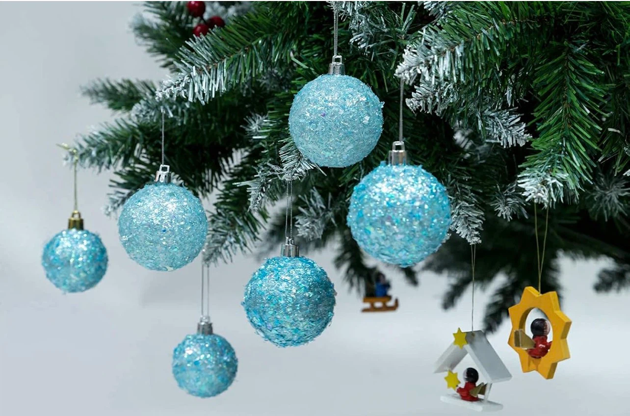 24ct Blue Christmas Ornament Balls - photo 2