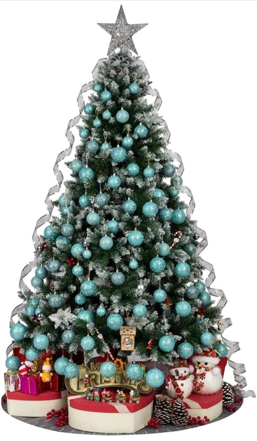 24ct Blue Christmas Ornament Balls - photo 4
