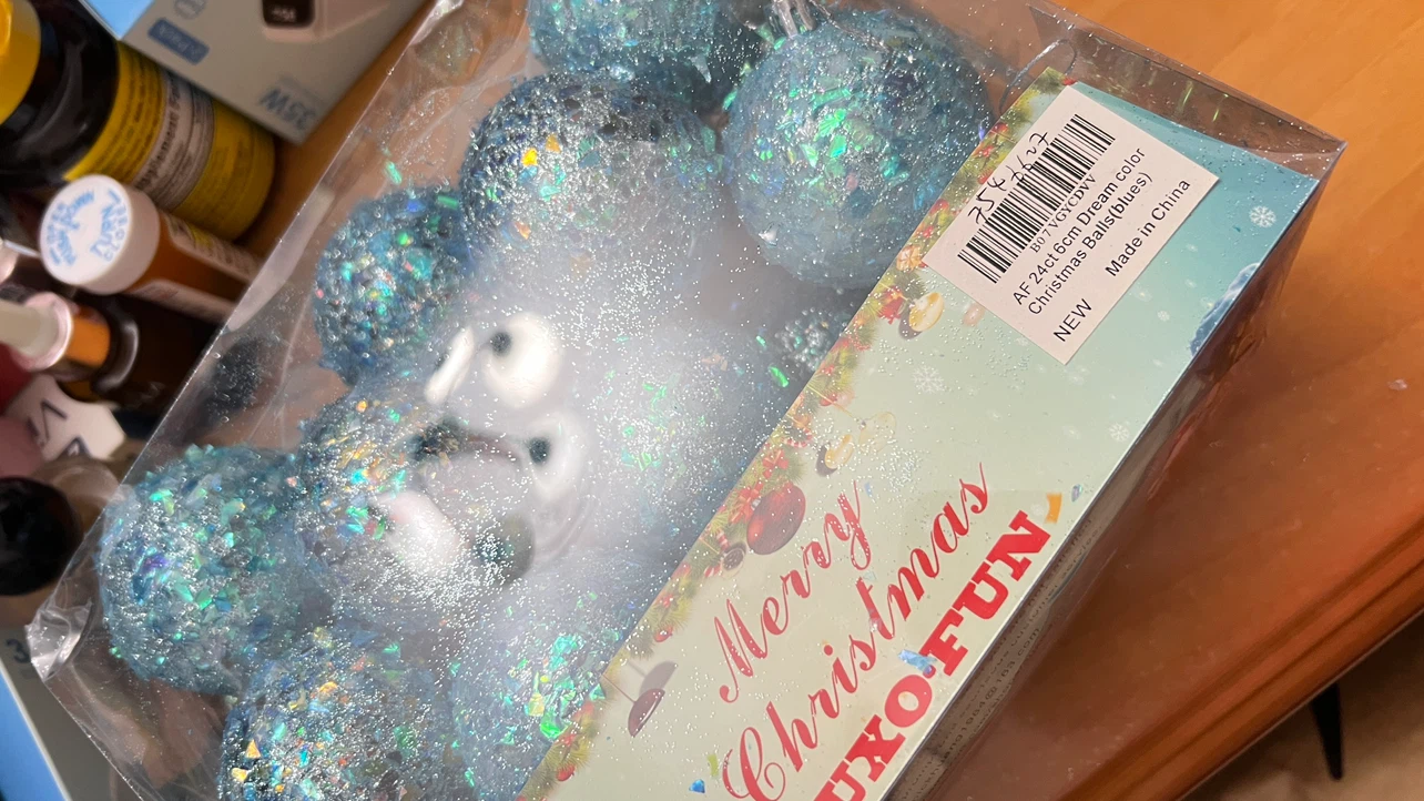 24ct Blue Christmas Ornament Balls - photo 5