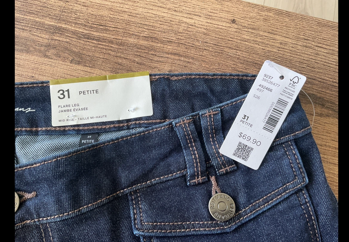 Reitmans Petite Flare Leg Jeans - Size 31 - photo 4
