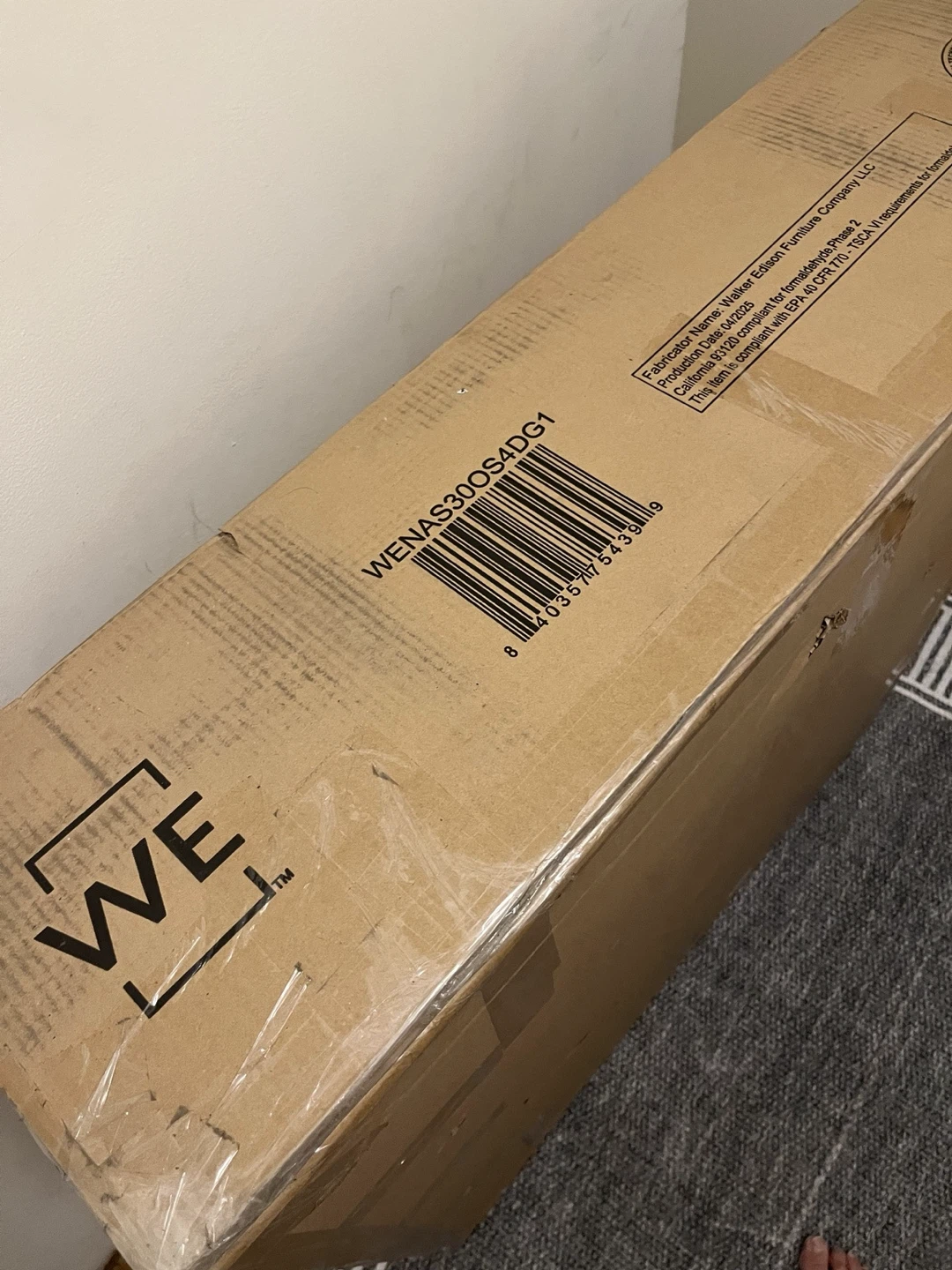 BRAND NEW Walker Edison Ottoman “Nash” SEALED - photo 3