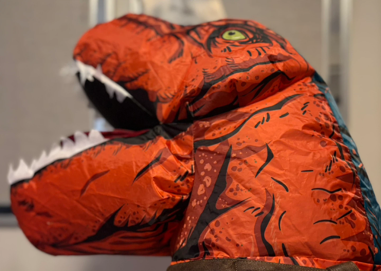Kids Inflatable Dinosaur Rider Costume - photo 2
