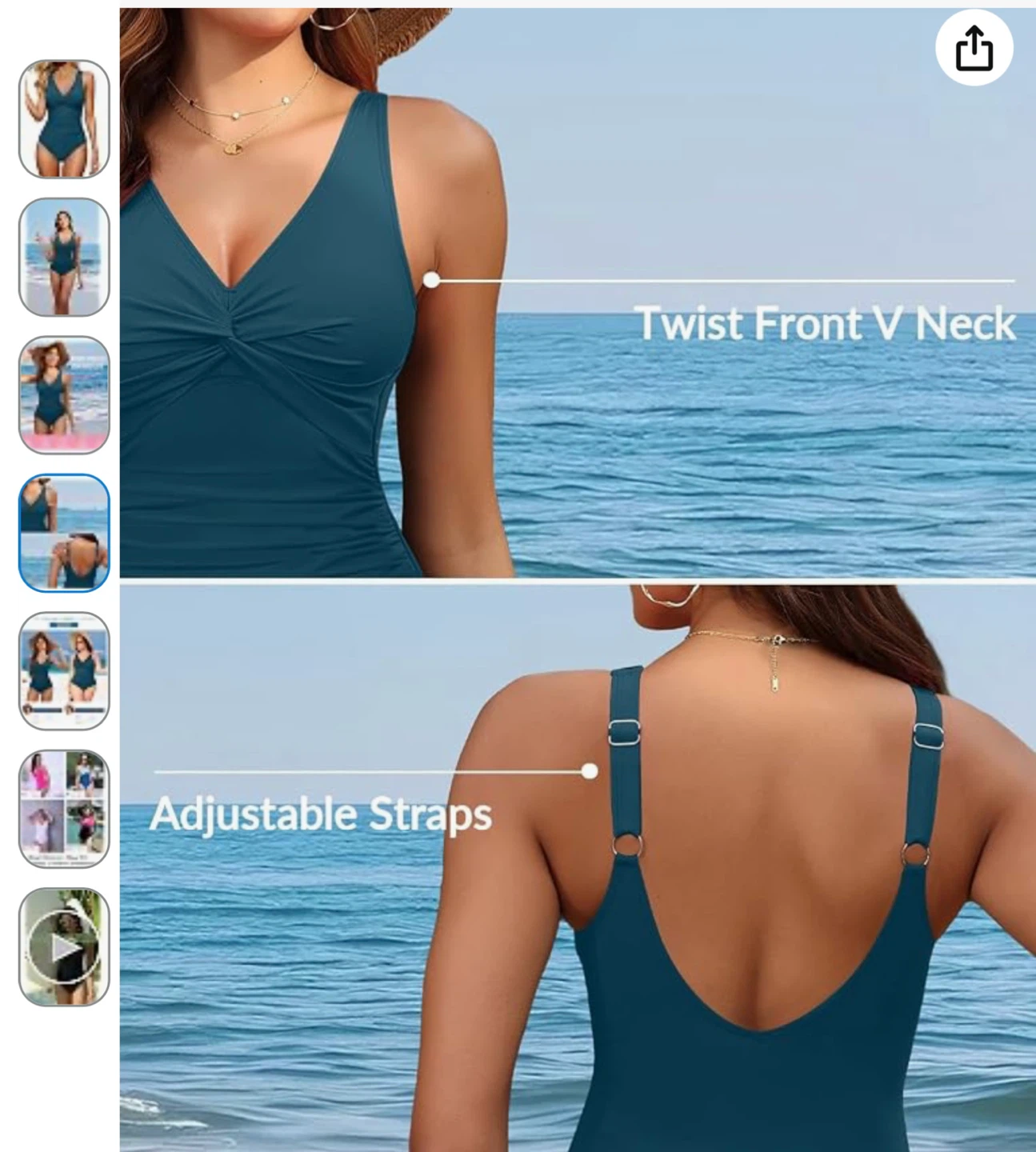 New Flattering One Piece Swimsuit - L - photo 5