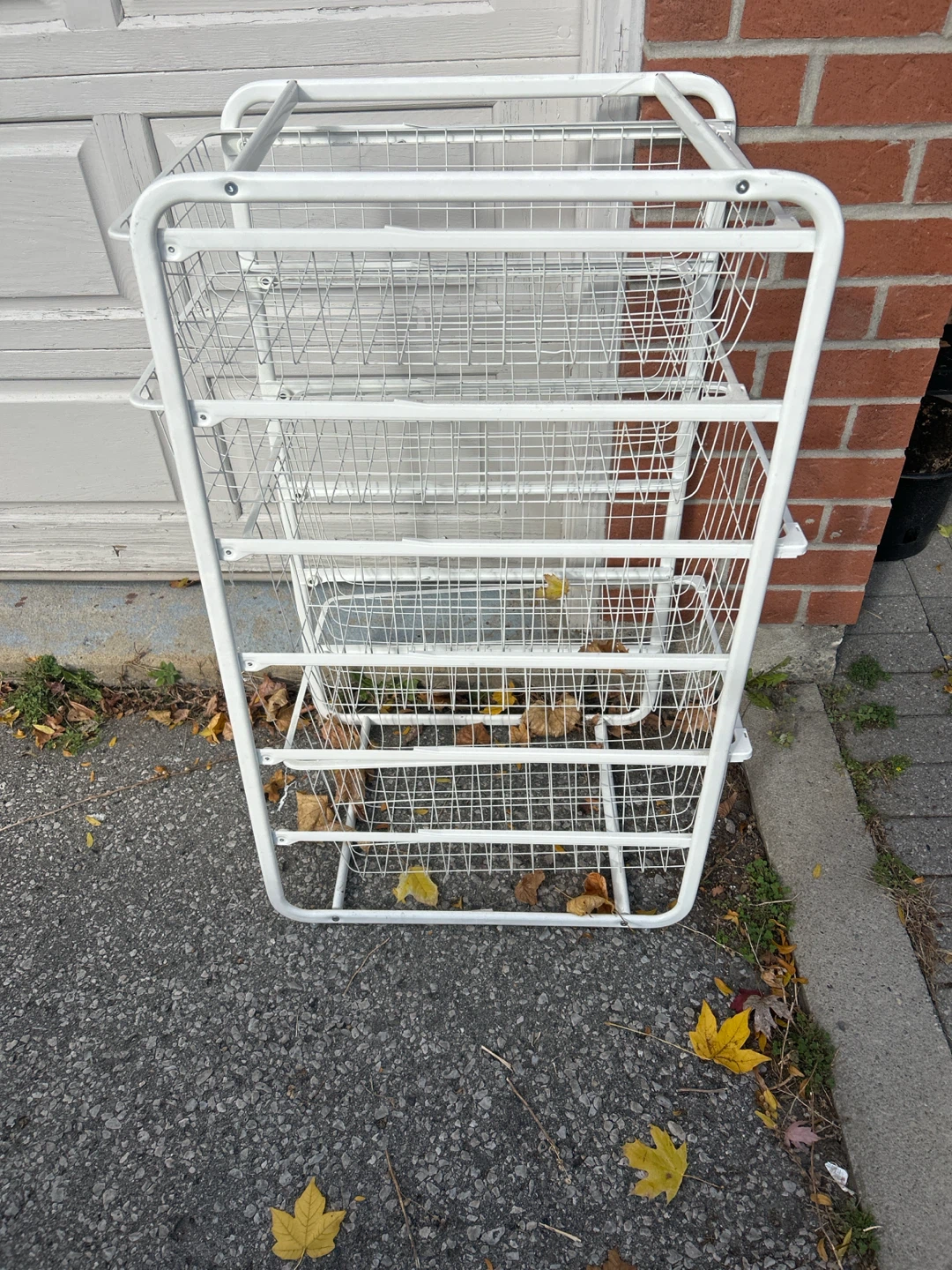White ikea  4 Wire Storage Cart - photo 3
