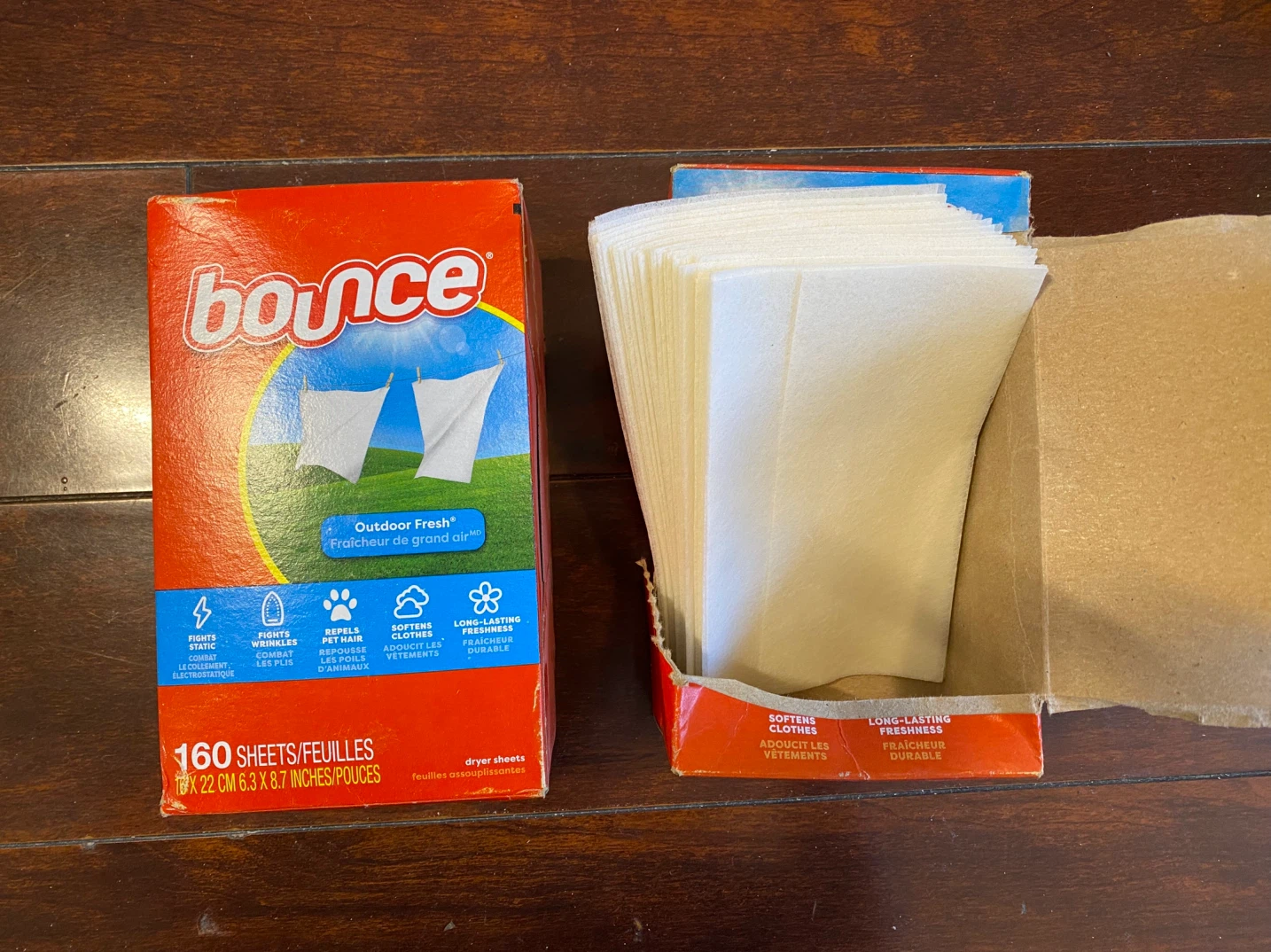 1 new box + extra sheet - Fabric softener