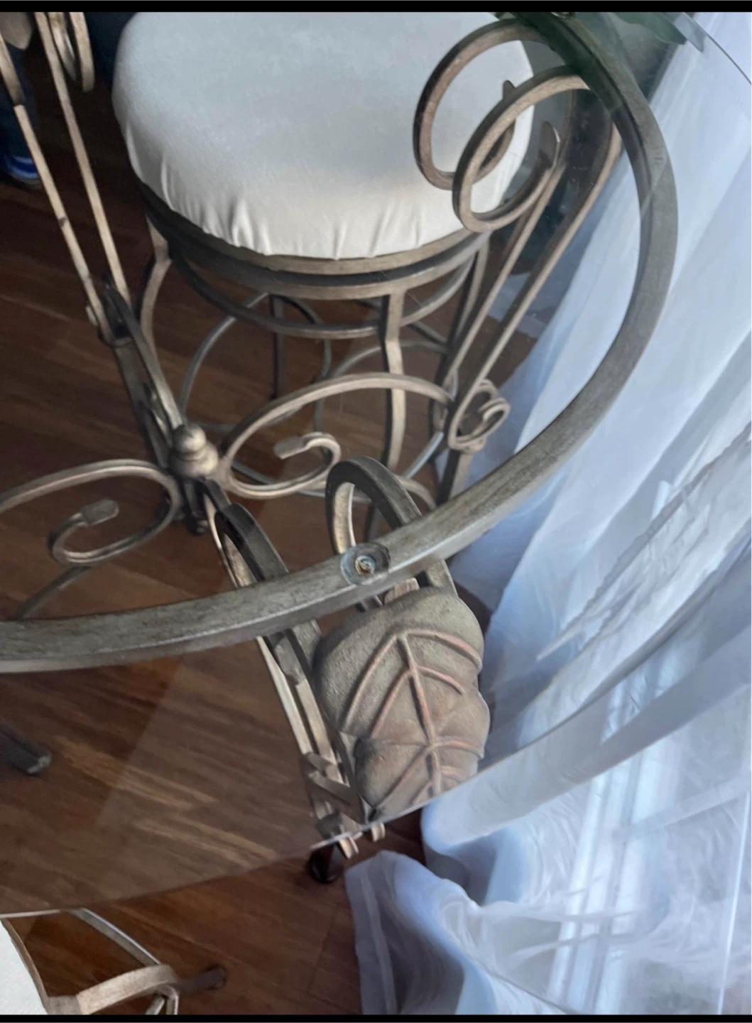 Metal Bistro Table and Two Chairs Set - photo 4