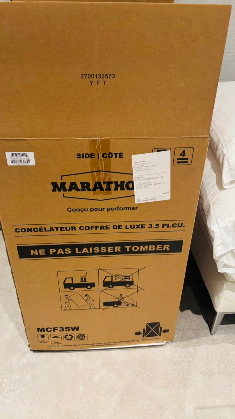 New Marathon White 3.5 cu.ft Chest Freezer (MCF35W) - save $110+ - photo 2