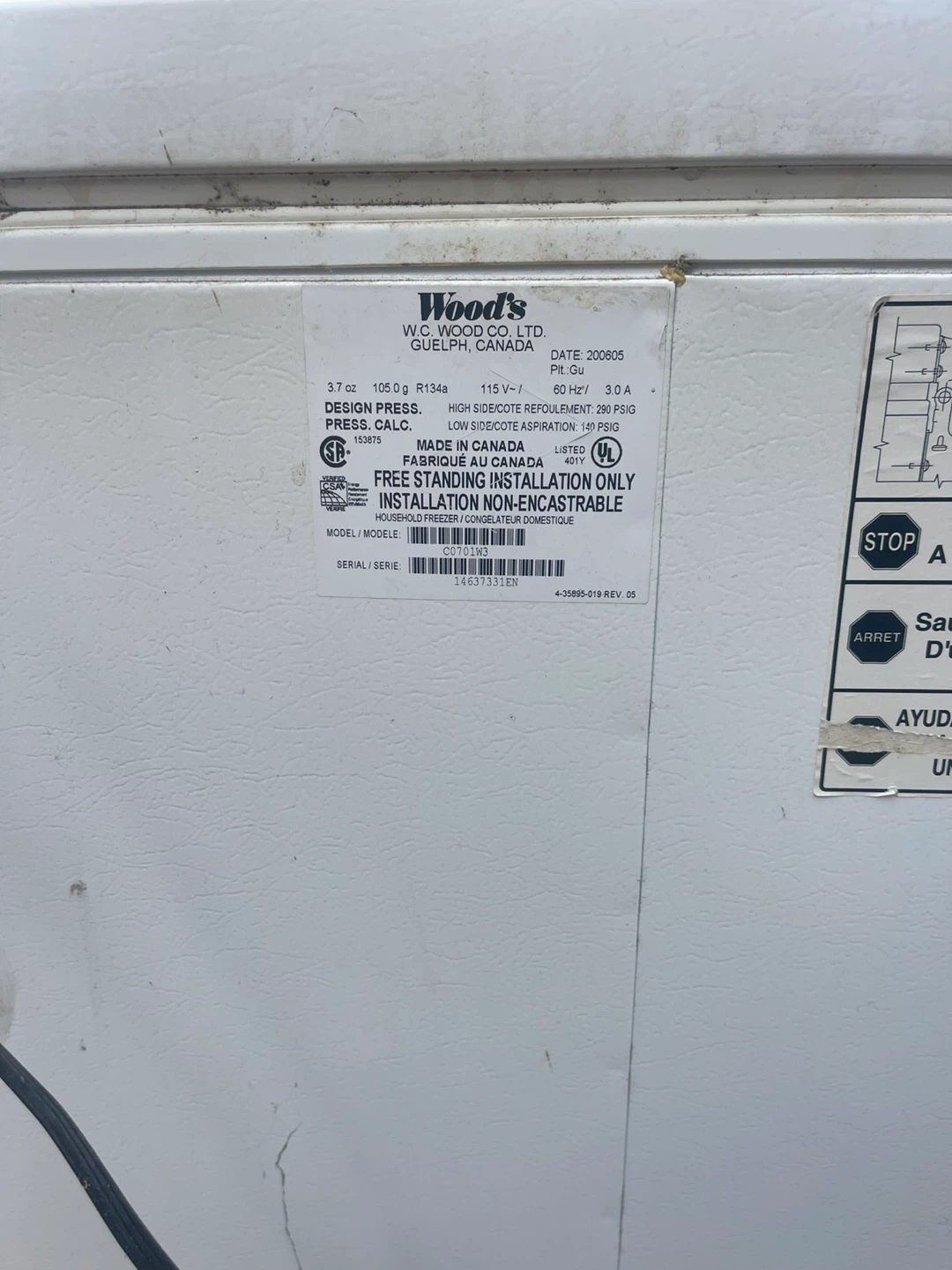 Wood's 7 ft.³ Chest Freezer - photo 2
