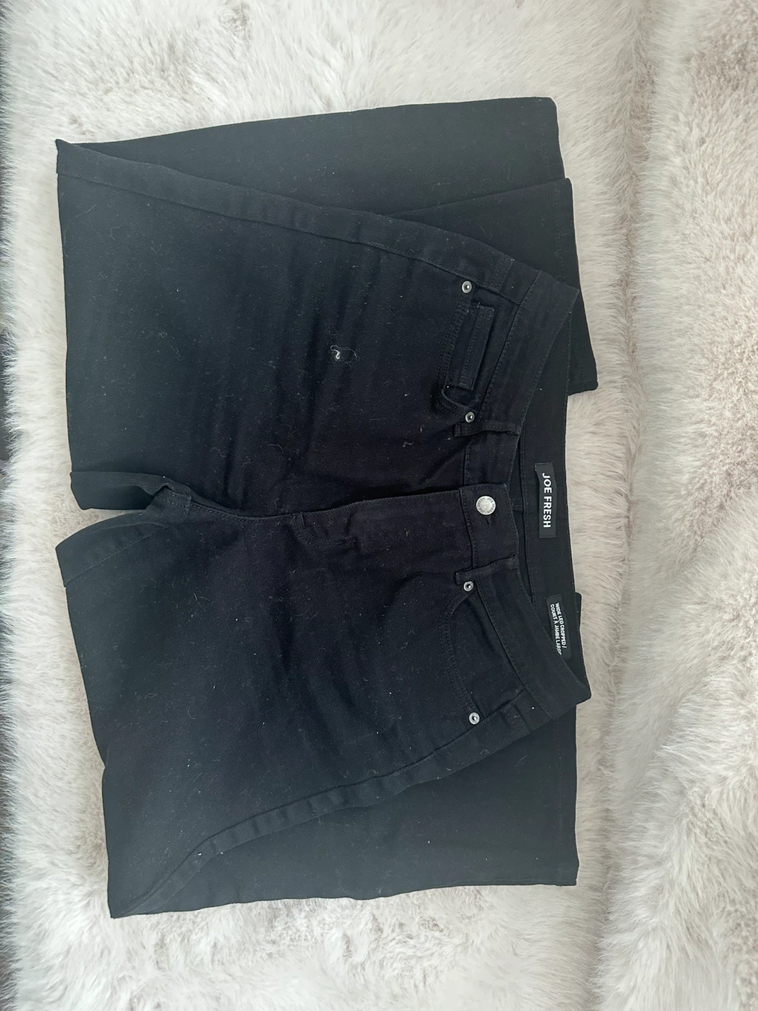 Joe Fresh Black Wide Leg Cropped Pants - photo 2