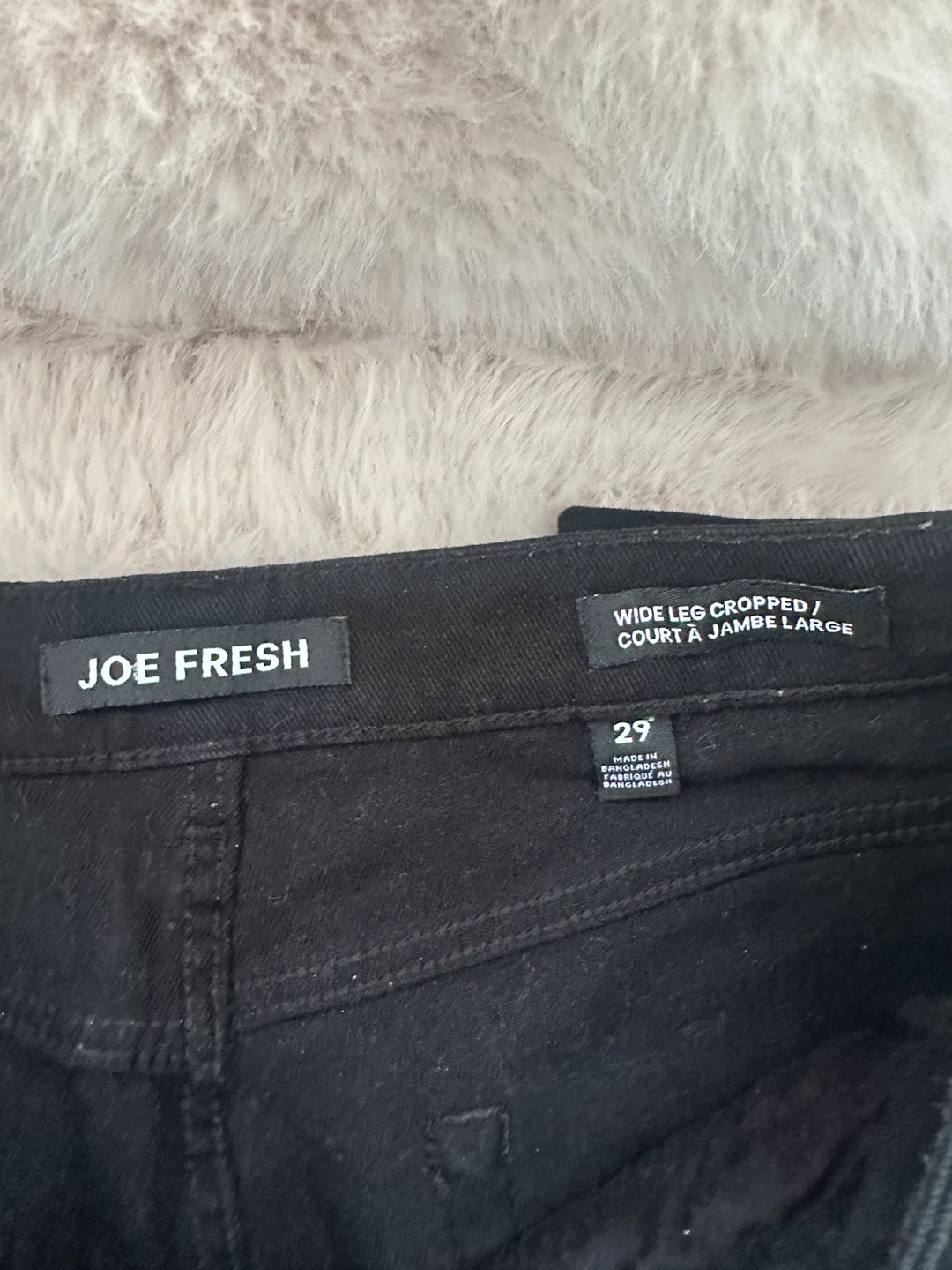 Joe Fresh Black Wide Leg Cropped Pants - photo 3