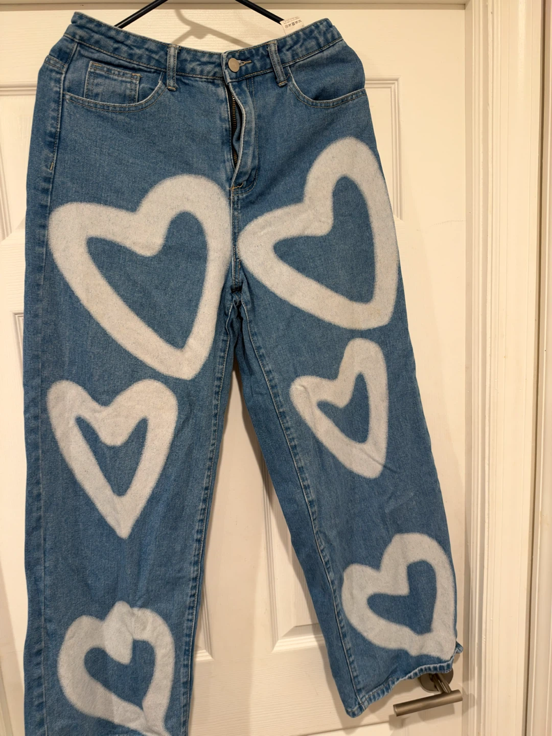 SHEIN Heart Print Jeans Size M - photo 4