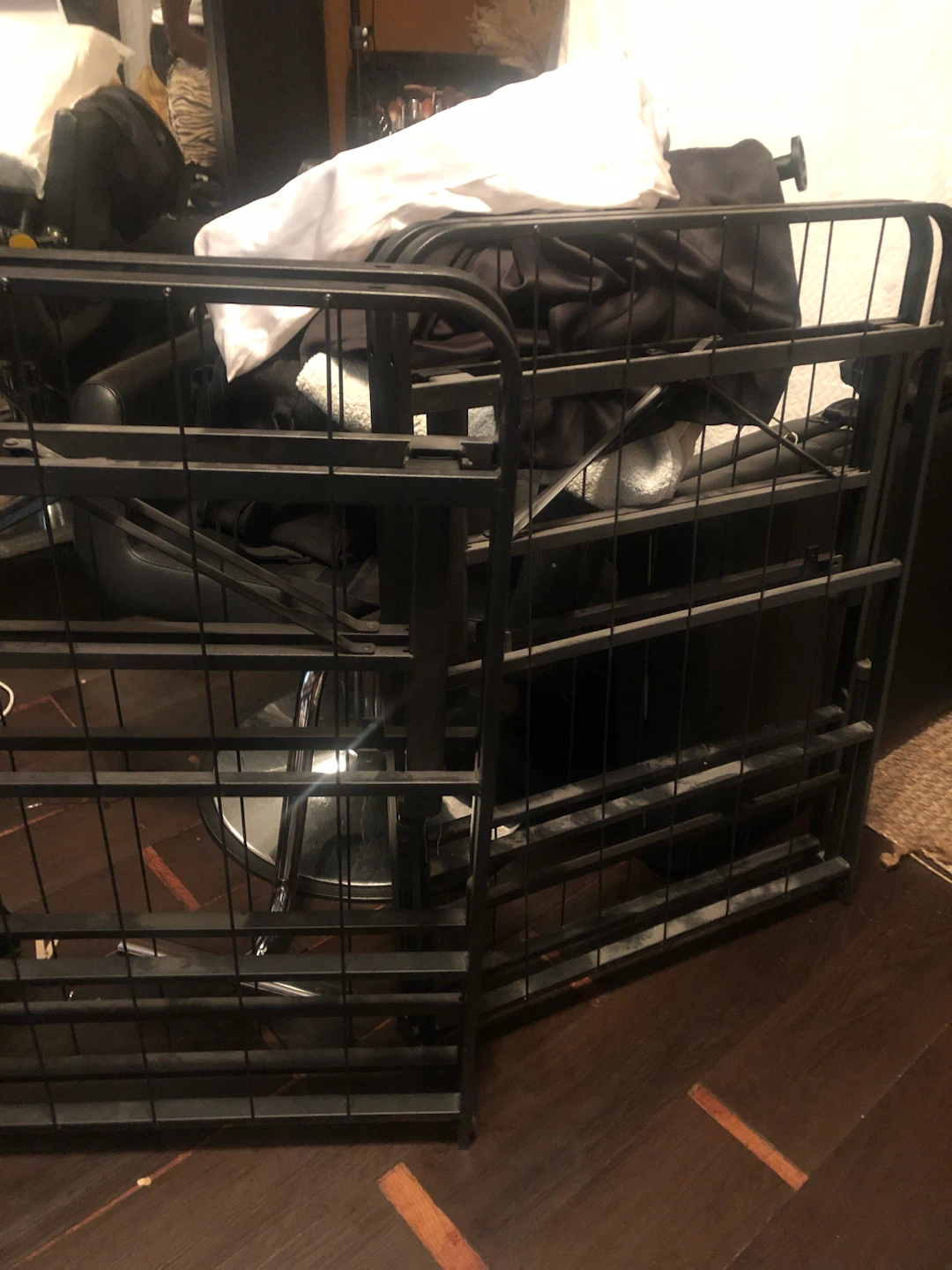 Black Metal Folding Bed Frame