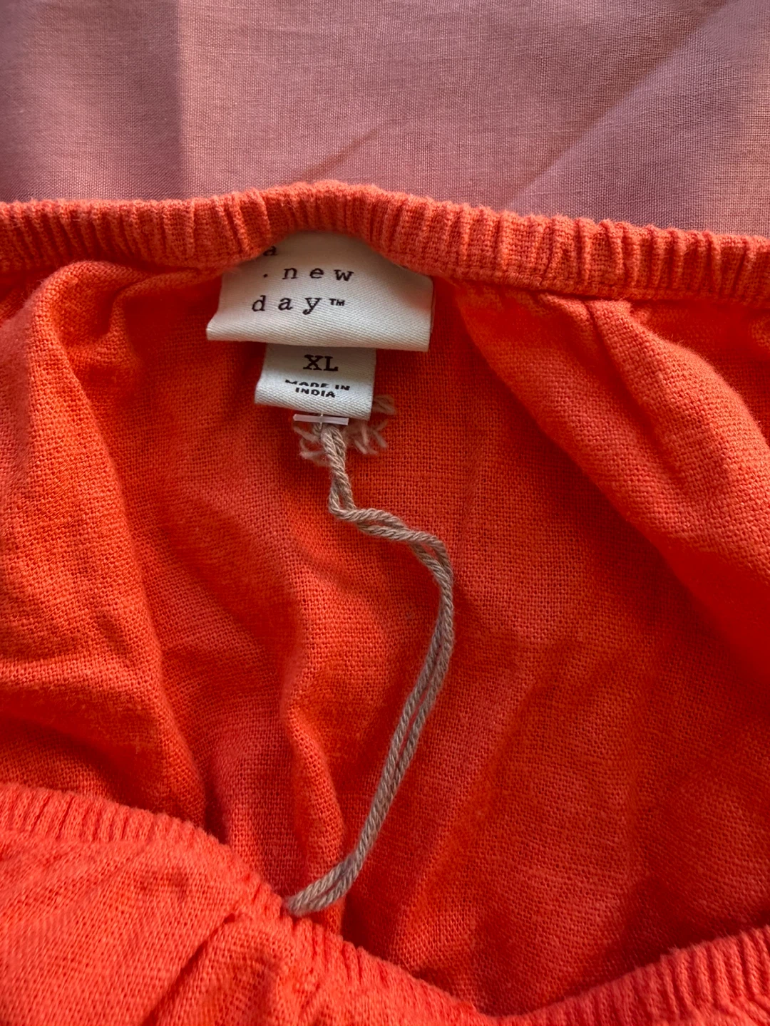 A New Day Orange Puff Sleeve Top - photo 2