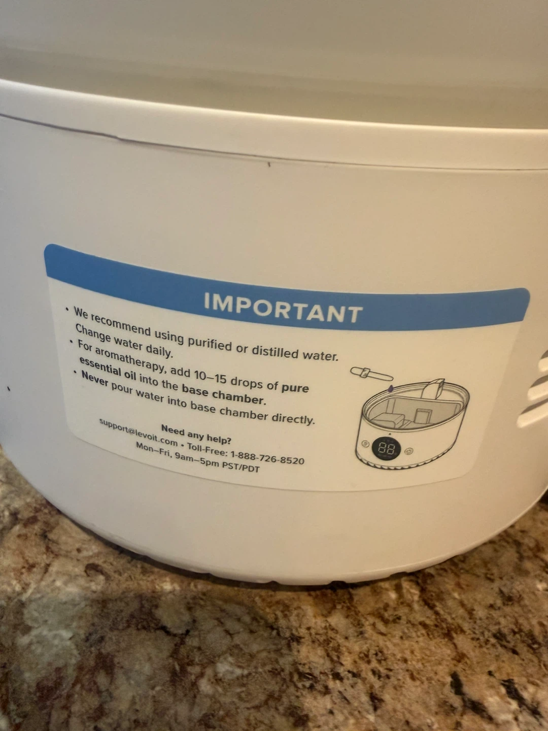 Levoit Ultrasonic Humidifier - photo 2