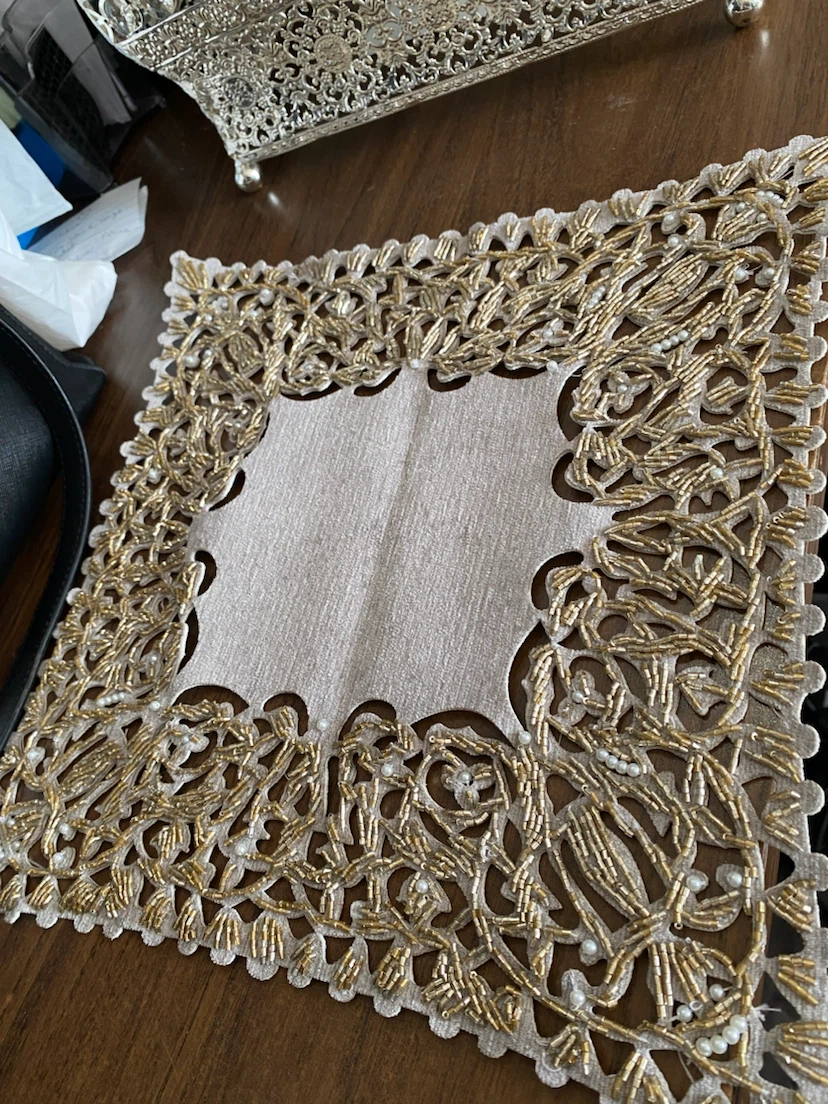 Beaded Table Covers Set - photo 3