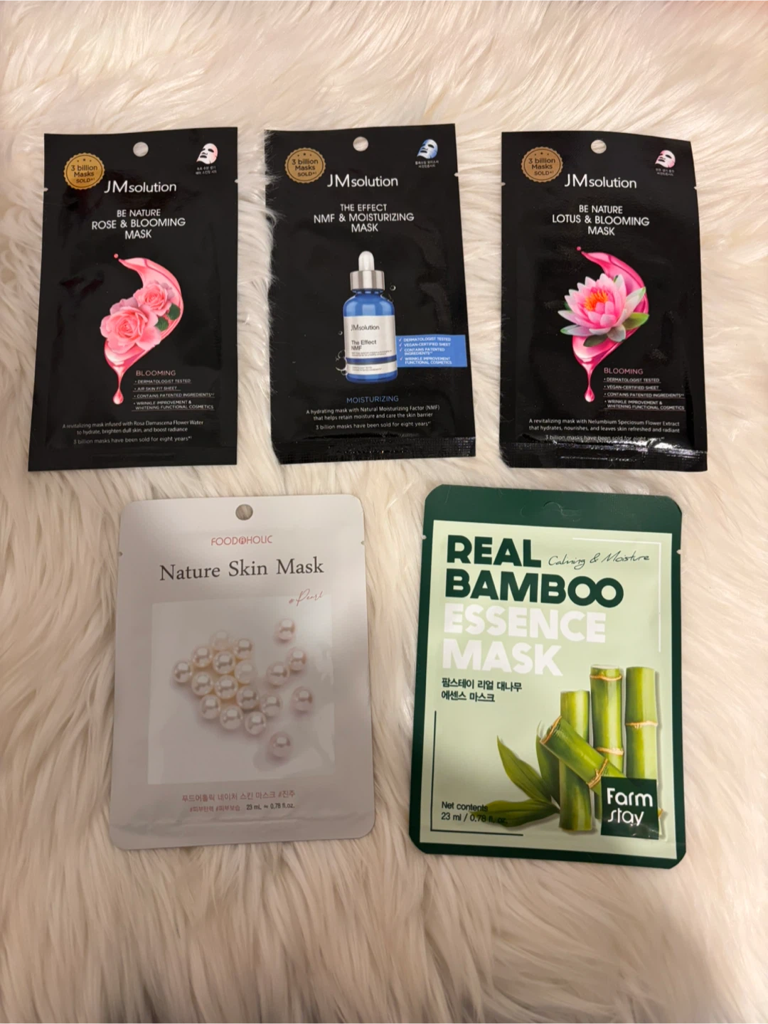 Assorted Korean Sheet Masks