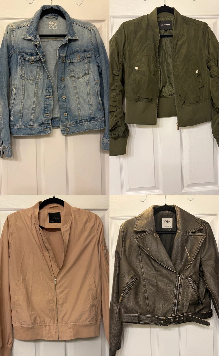 Zara and Fashion Nova Bomber Jackets
