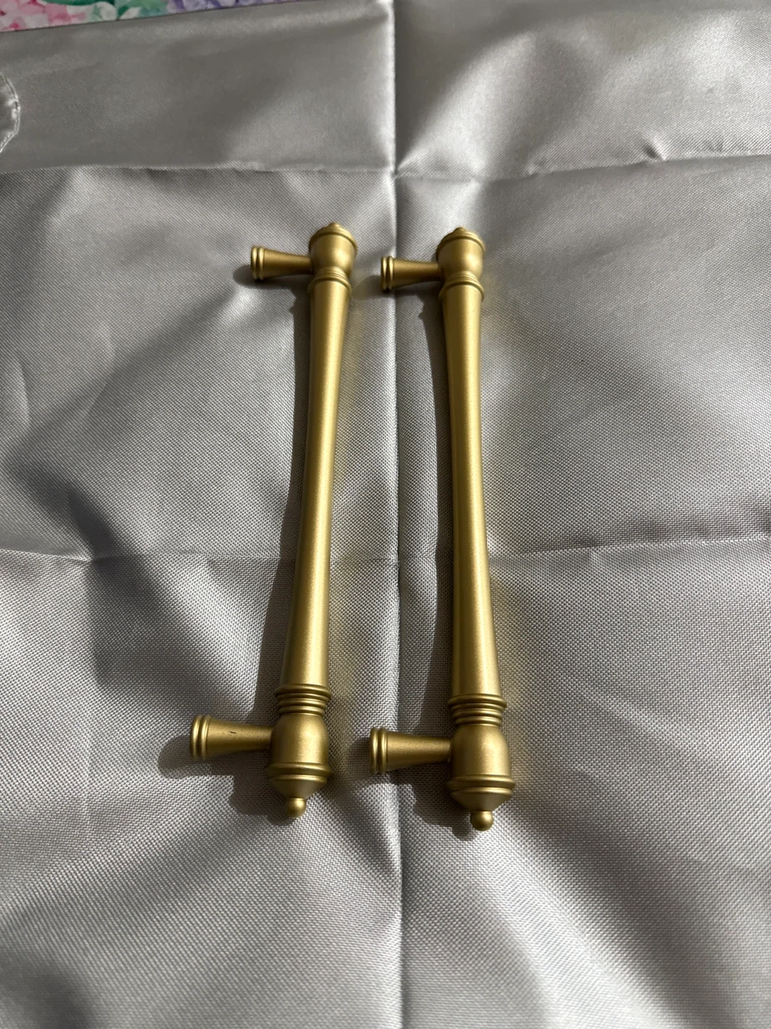 Two Gold Cabinet Handles