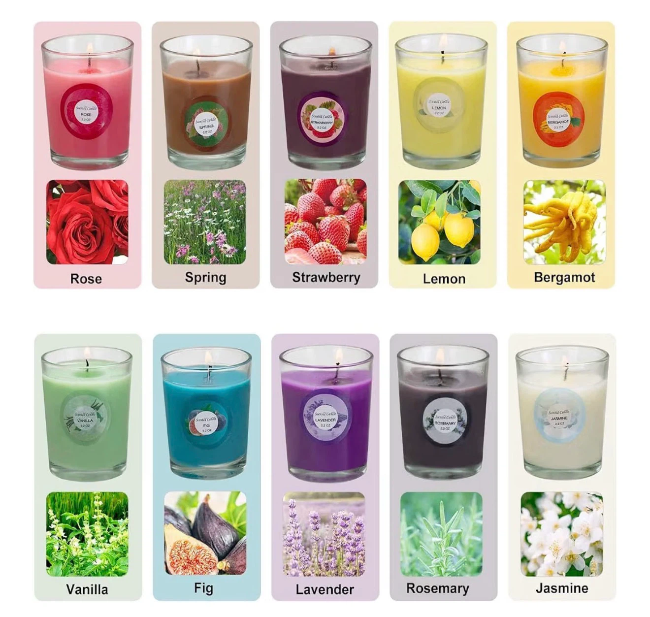 20 Pack Scented Soy Wax Candles - photo 2