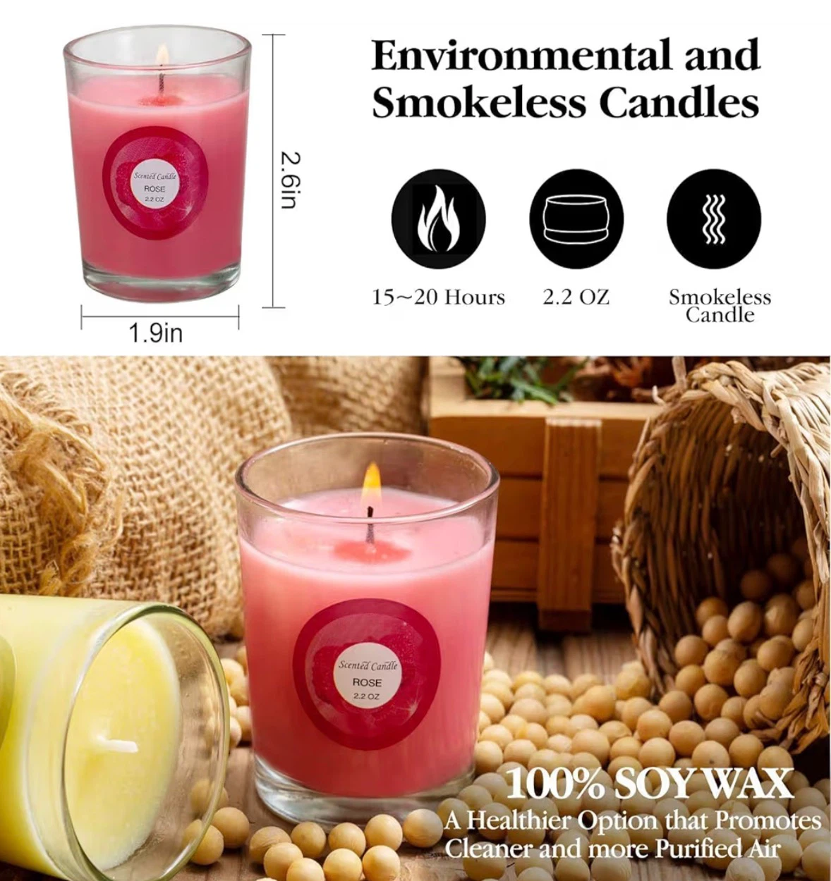 20 Pack Scented Soy Wax Candles - photo 5
