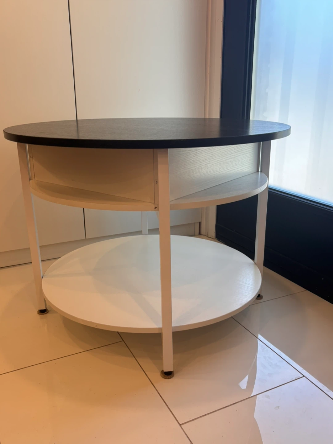 Round Lift-Top Coffee Table with Storage - photo 2