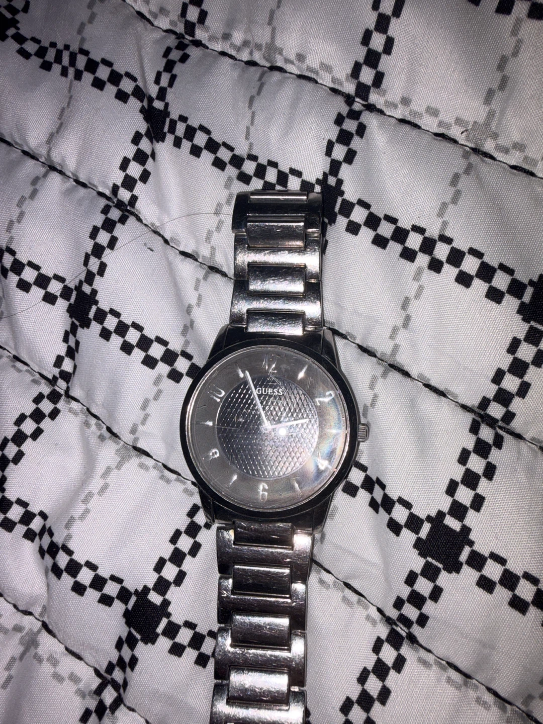 Guess Silver-Tone Analogue Watch