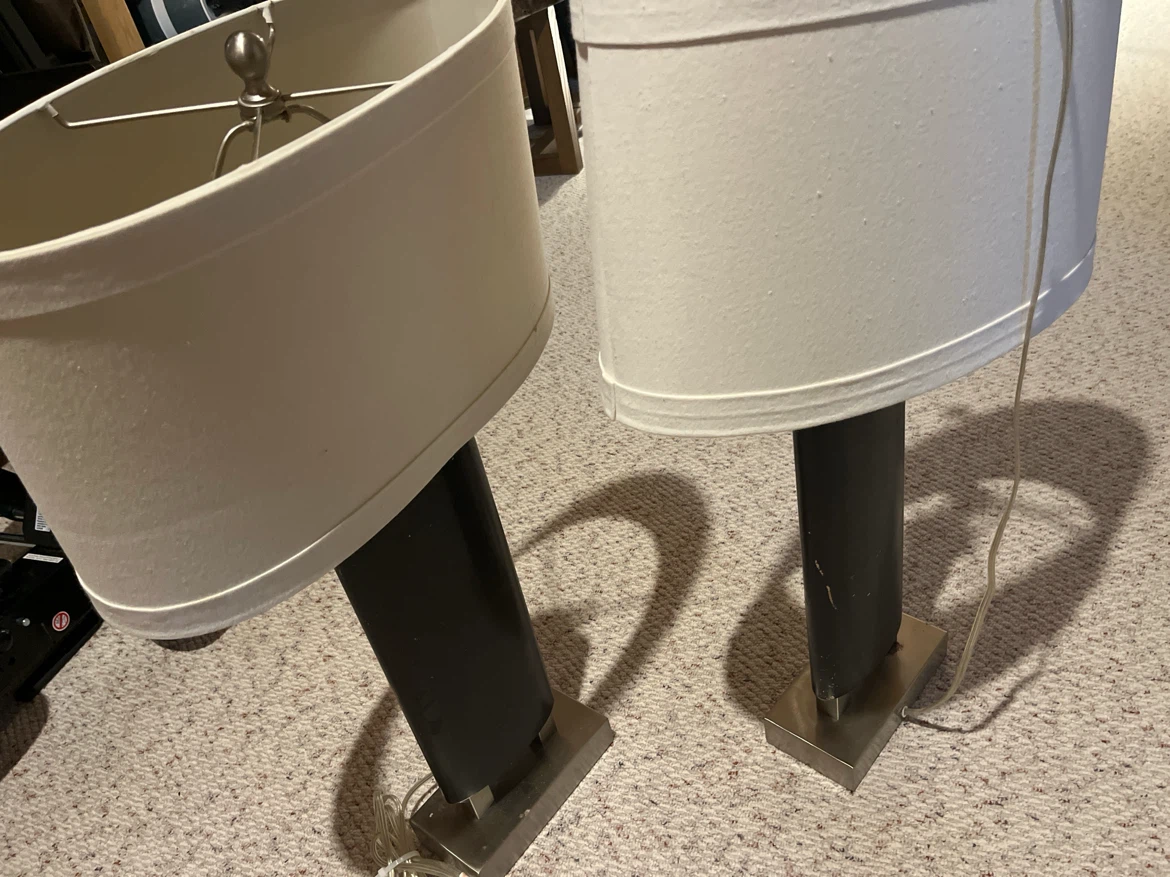 Set of Two Modern Table Lamps