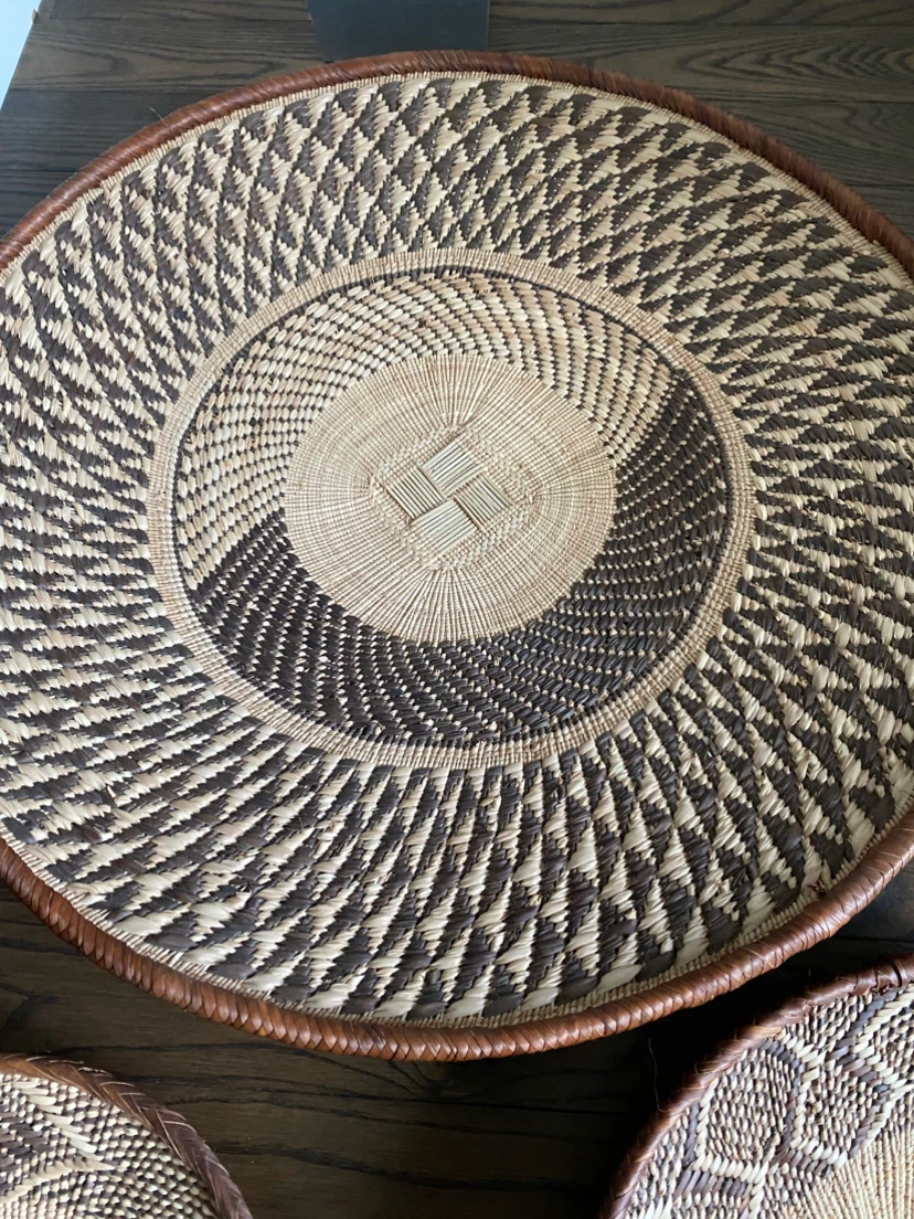 Set of 3 Decorative Woven Wall Baskets - photo 5