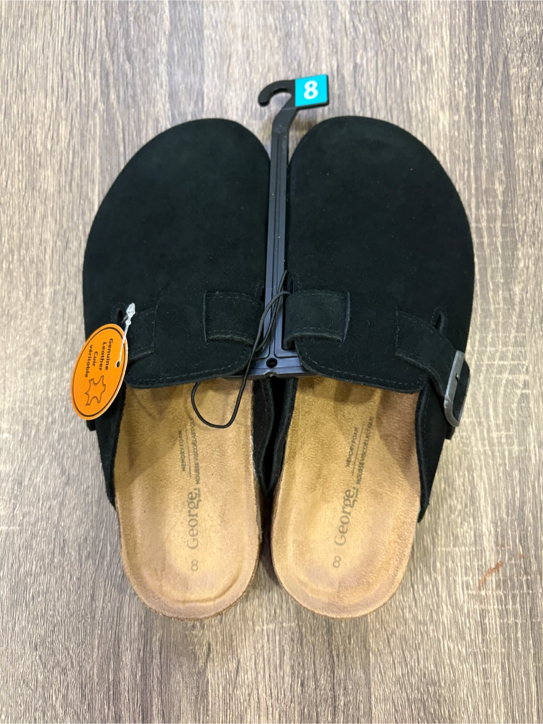 BNWT George Genuine Leather Clogs Size 8